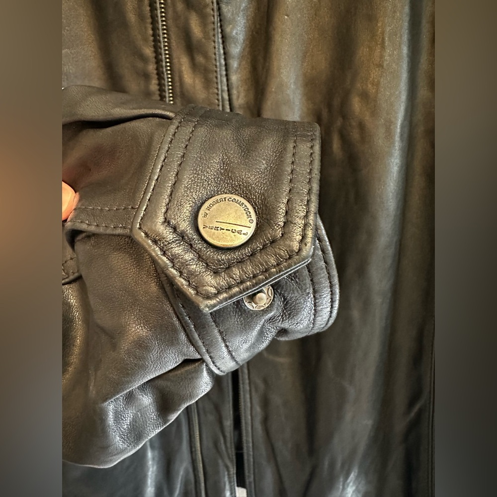 Robert Comstock Light Weight Leather Jacket XXL Men’s - Picture 4 of 15